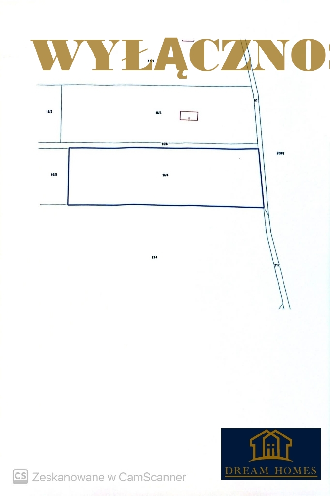 Działka na sprzedaż Cieślin - oferta 155